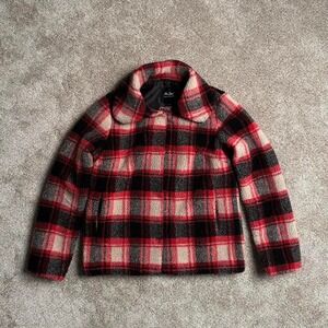 ME JANE PLAID FLEECE JACKET